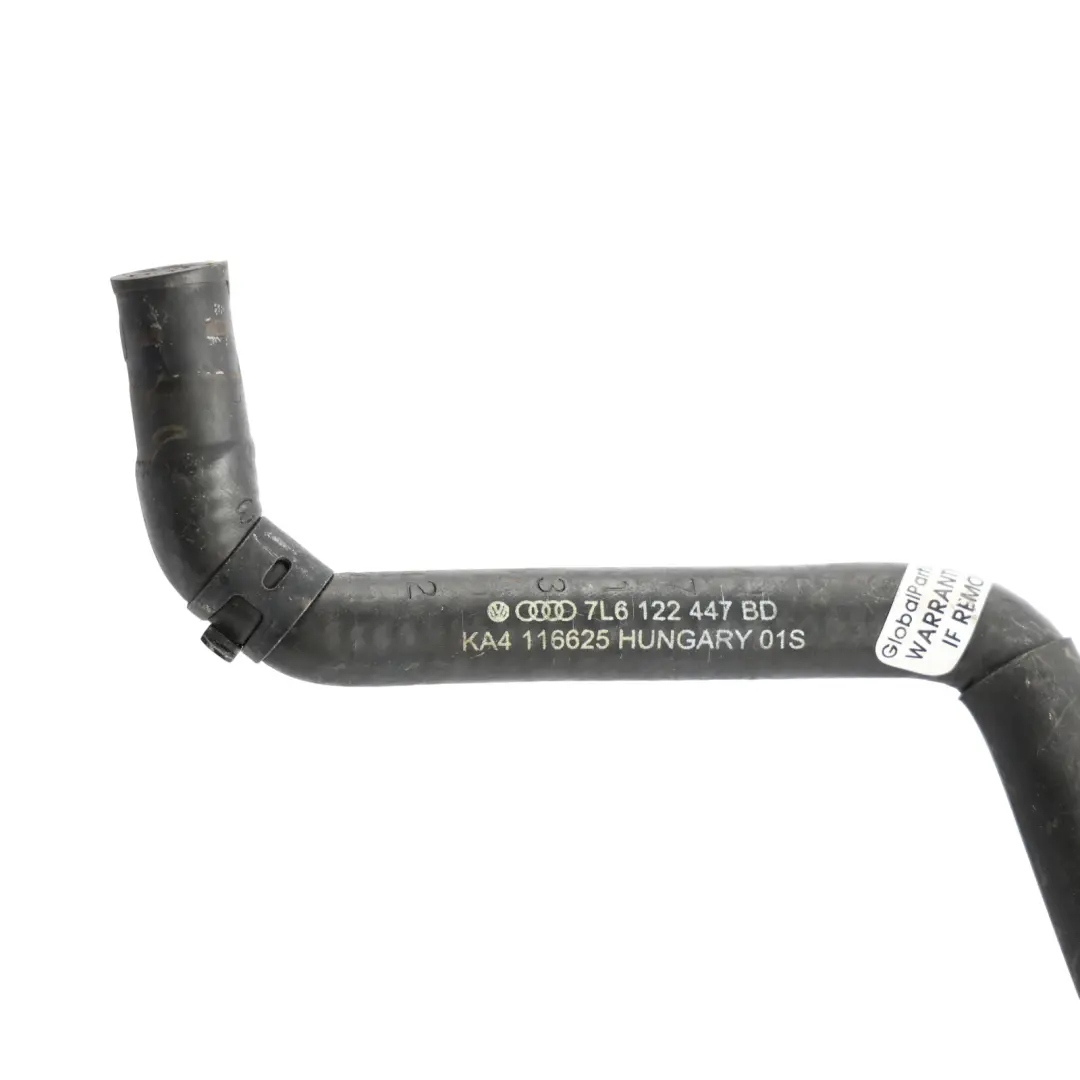 VW Volkswagen Touareg 7L Audi Q7 4L Coolant Hose Pipe Line Tube - SKU 7L6122447BD - Part number 7L6122447BD
