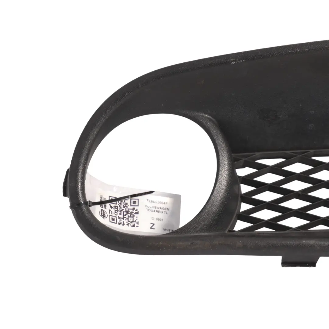 Front Bumper Fog Light Grill Cover Right O/S to Volkswagen Touareg with Part number 7L6853664F Volkswagen Touareg Front Bumper Fog Light Grill Cover Right O/S - SKU 7L6853664F - Part number 7L6853664F