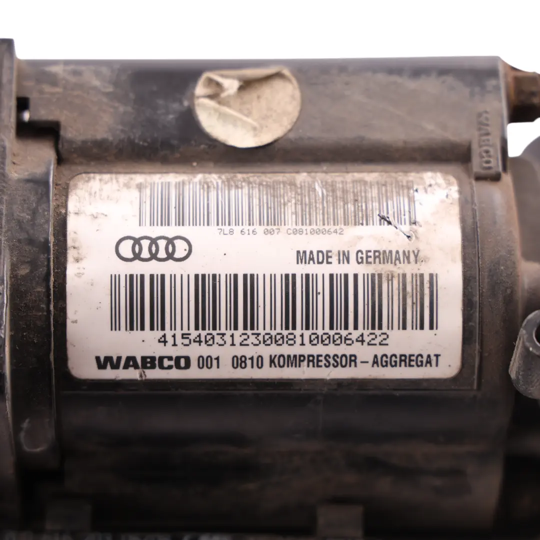 Suspension Compressor Pump Motor to Audi Q7 4L 3.0 TDI Air with Part number 7L8616006C Audi Q7 4L 3.0 TDI Air Suspension Compressor Pump Motor - SKU 7L8616006C - Part number 7L8616006C