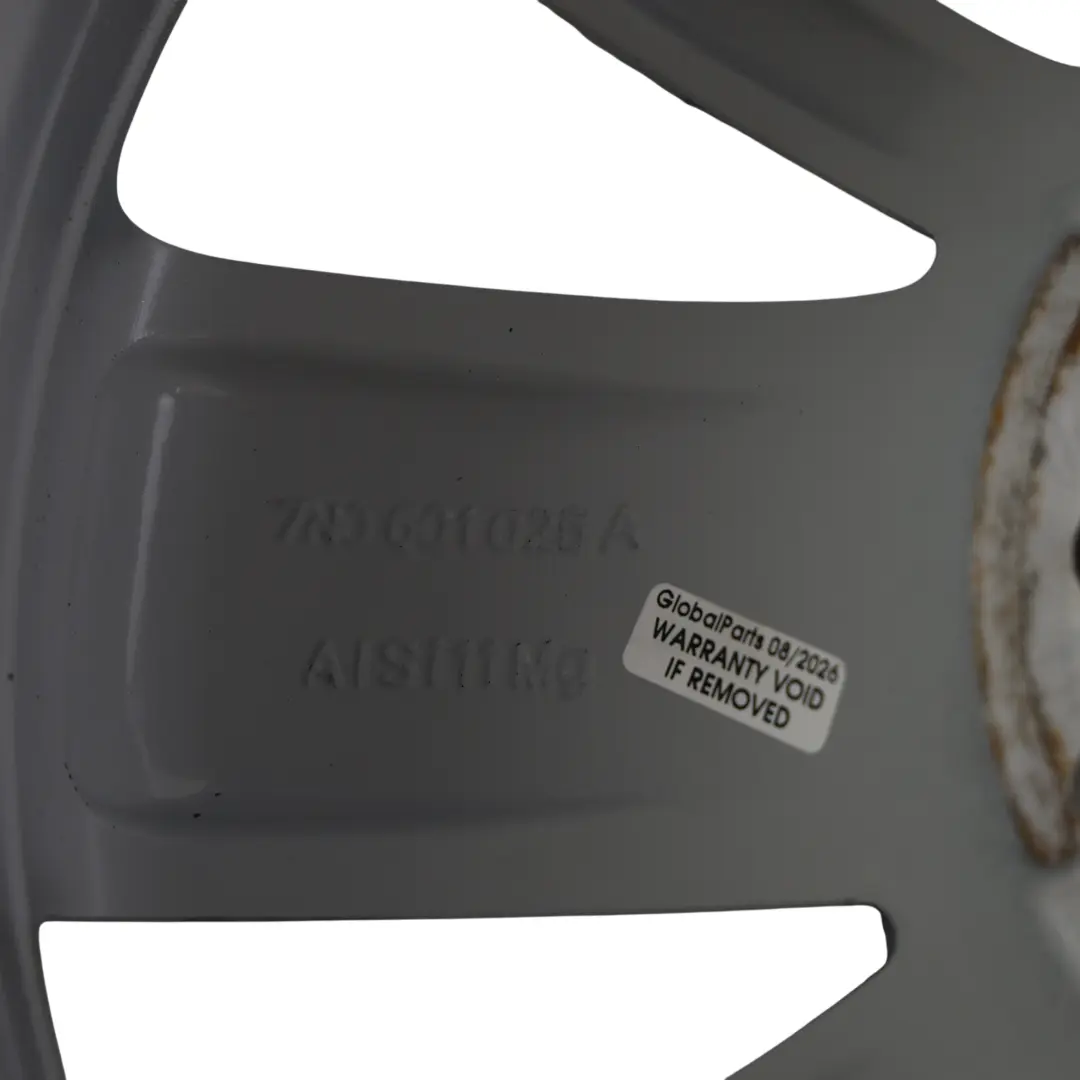 Volkswagen Sharan 7N SIlver Alloy Wheel Rim 16" 6.5J ET:33 5x112 Memphis - SKU 7N0601025A-4 - Part number 7N0601025A
