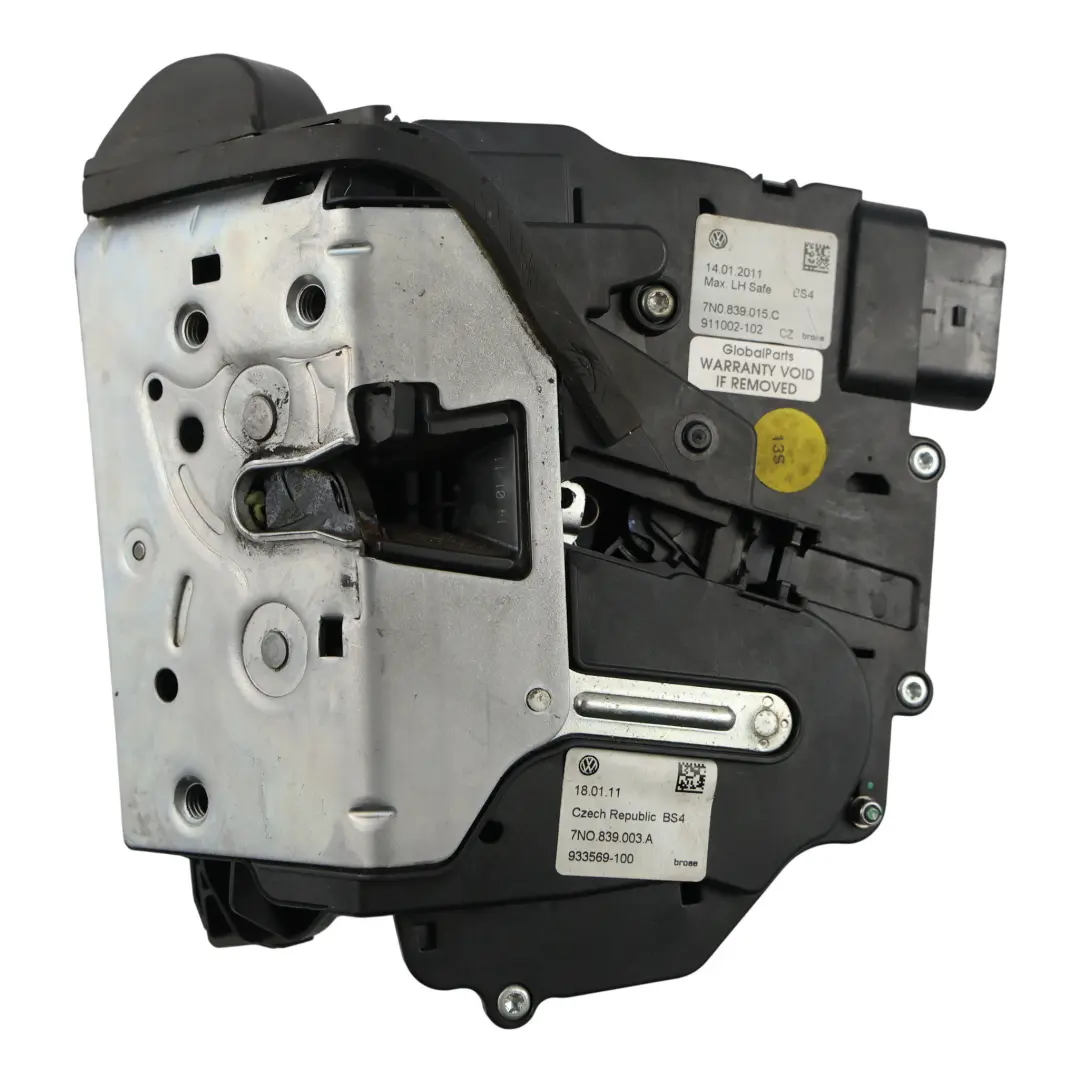 Volkswagen Sharan 7N Sliding Door Lock Mechanism Left N/S - SKU 7N0839015C - Part number 7N0839015C