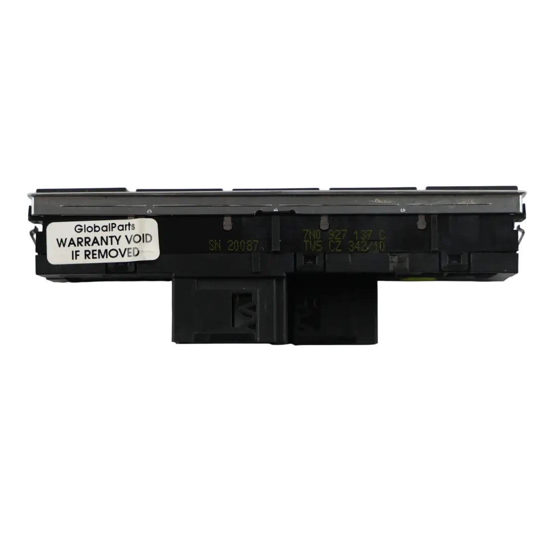 Volkswagen Sharan 7N Multifunktionsschalter Bedienfeld - SKU 7N0927137C - Teilenummer 7N0927137C