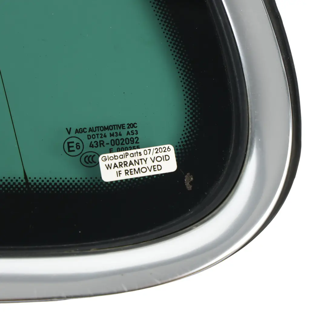 Volkswagen Touareg 7P Side Fixed Window Quarter Glass Rear Left N/S Tinted AS3 - SKU 7P6845297AL - Part number 7P6845297AL