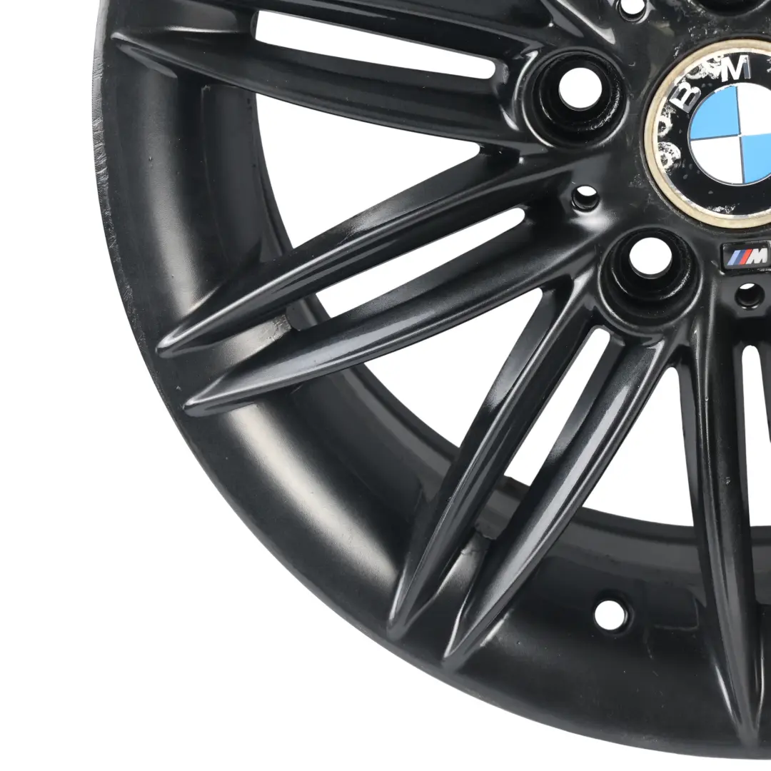 BMW E81 E82 E87 Llanta Aleación Negra Trasera 17" 7,5J ET:47 M Doble Radio 207 - SKU 8036938-10 - Número de pieza 8036938