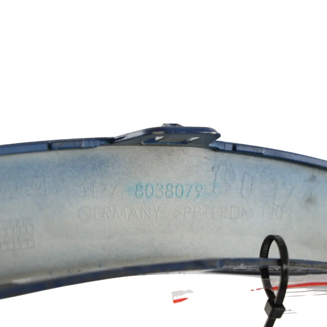 Arch Trim Left N/S Le Mans Blau Metallic - 381 to BMW X1 E84 Rear Wheel with Part number 8038079 BMW X1 E84 Rear Wheel Arch Trim Left N/S Le Mans Blau Metallic - 381 - SKU 8038079-LMB - Part number 8038079