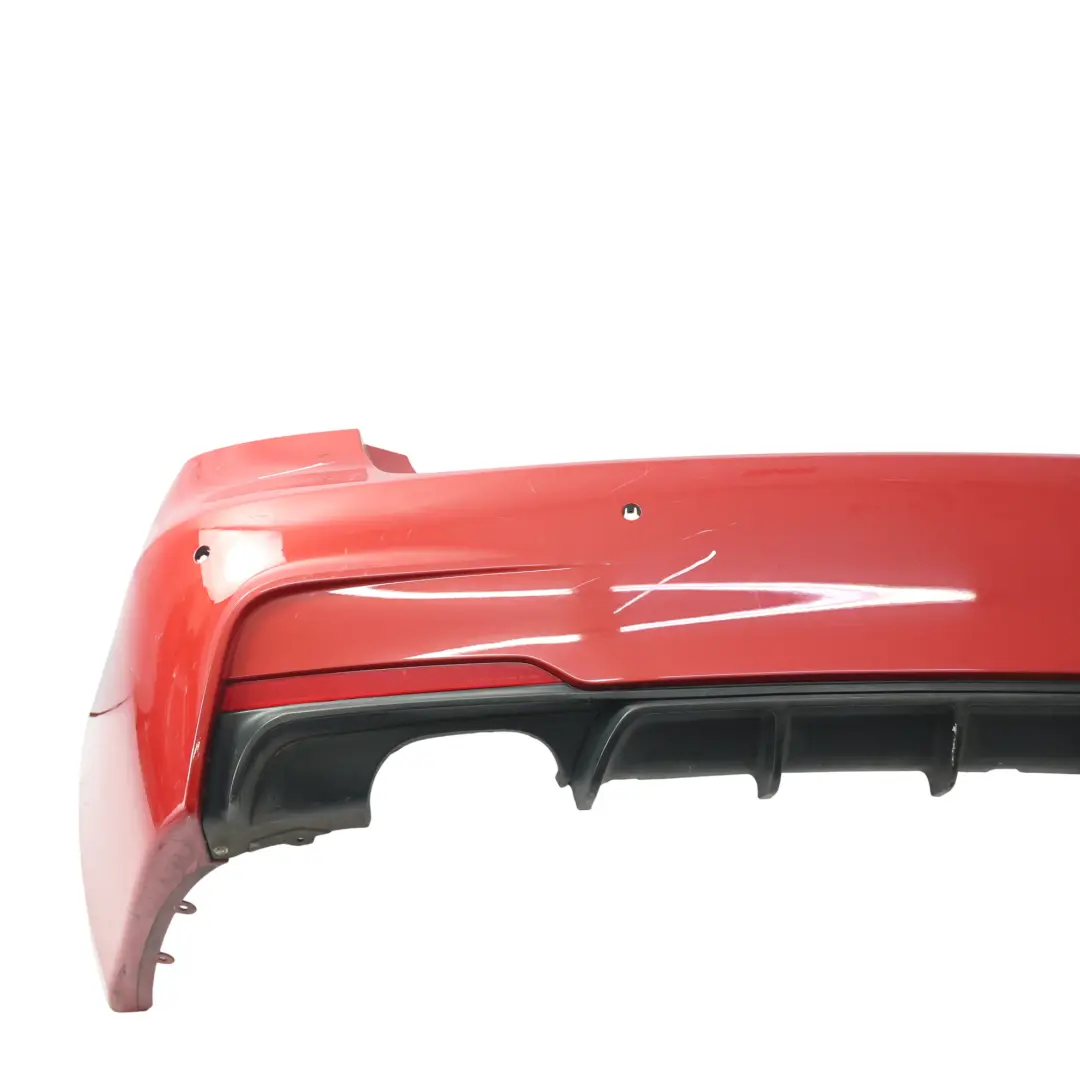Panel Zderzaka Tylnego M Sport PDC Melbourne Red Metallic A75 do BMW F30 o numerze 8056497 BMW F30 Panel Zderzaka Tylnego M Sport PDC Melbourne Red Metallic A75 - SKU 8056497-MRT - Numer Części 8056497