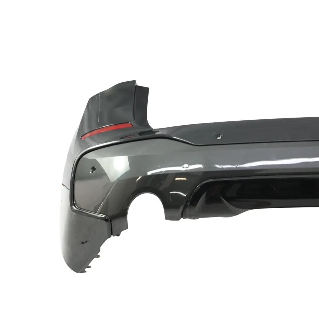 Bumper M Sport Trim Panel PDC Black Sapphire Metallic - 475 to BMW X1 F48 Rear with Part number 8072774 BMW X1 F48 Rear Bumper M Sport Trim Panel PDC Black Sapphire Metallic - 475 - SKU 8072774-BS - Part number 8072774