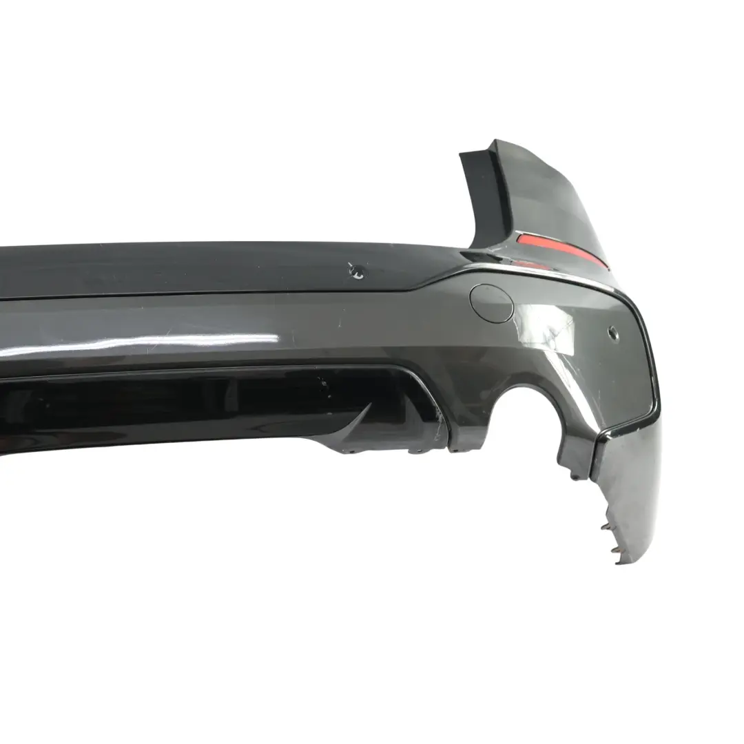 Bumper M Sport Trim Panel PDC Black Sapphire Metallic - 475 to BMW X1 F48 Rear with Part number 8072774 BMW X1 F48 Rear Bumper M Sport Trim Panel PDC Black Sapphire Metallic - 475 - SKU 8072774-BS - Part number 8072774