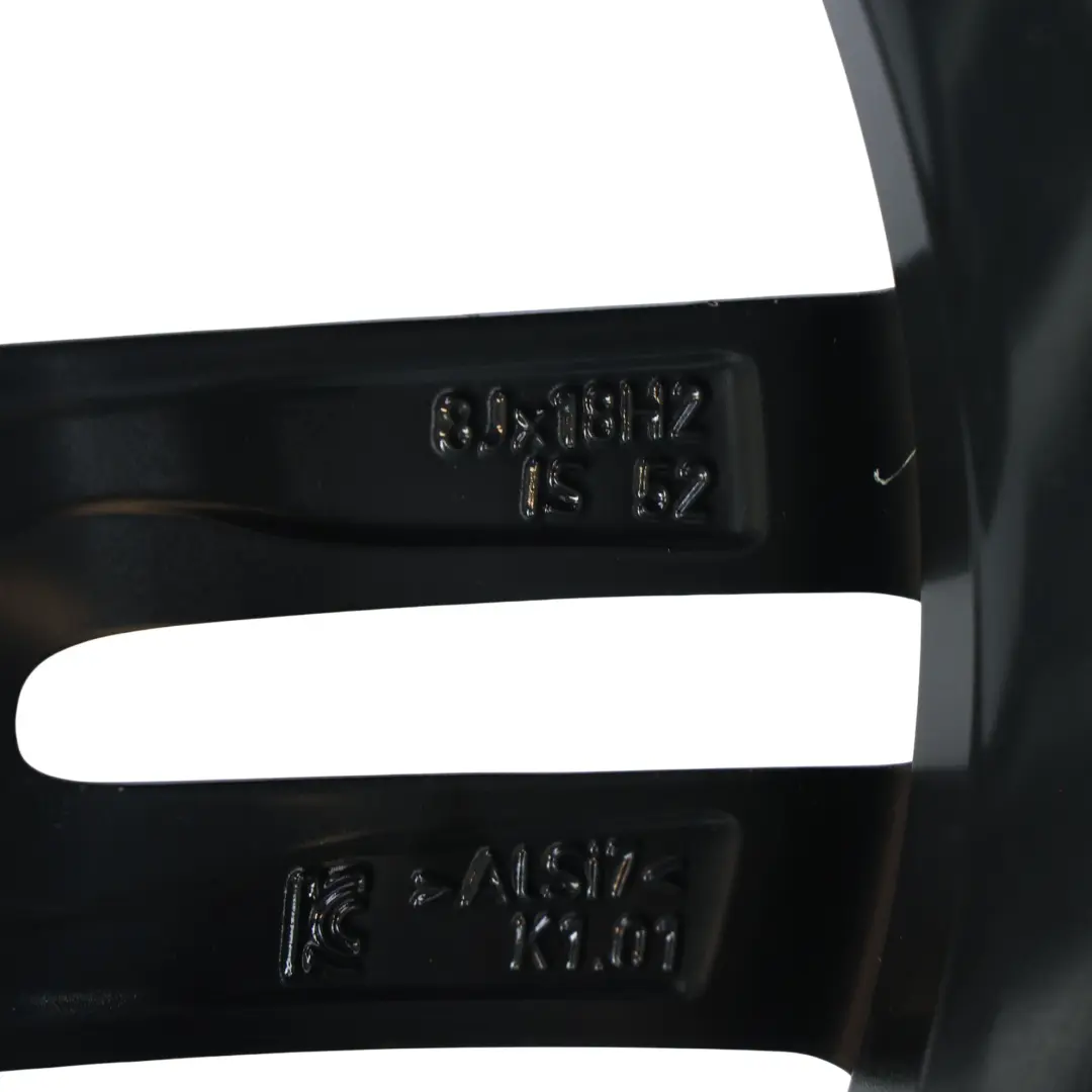 BMW F20 F21 Felga Aluminiowa Tylna Czarna 18" 8J ET:52 - SKU 8074186-4 - Numer Części 8074186