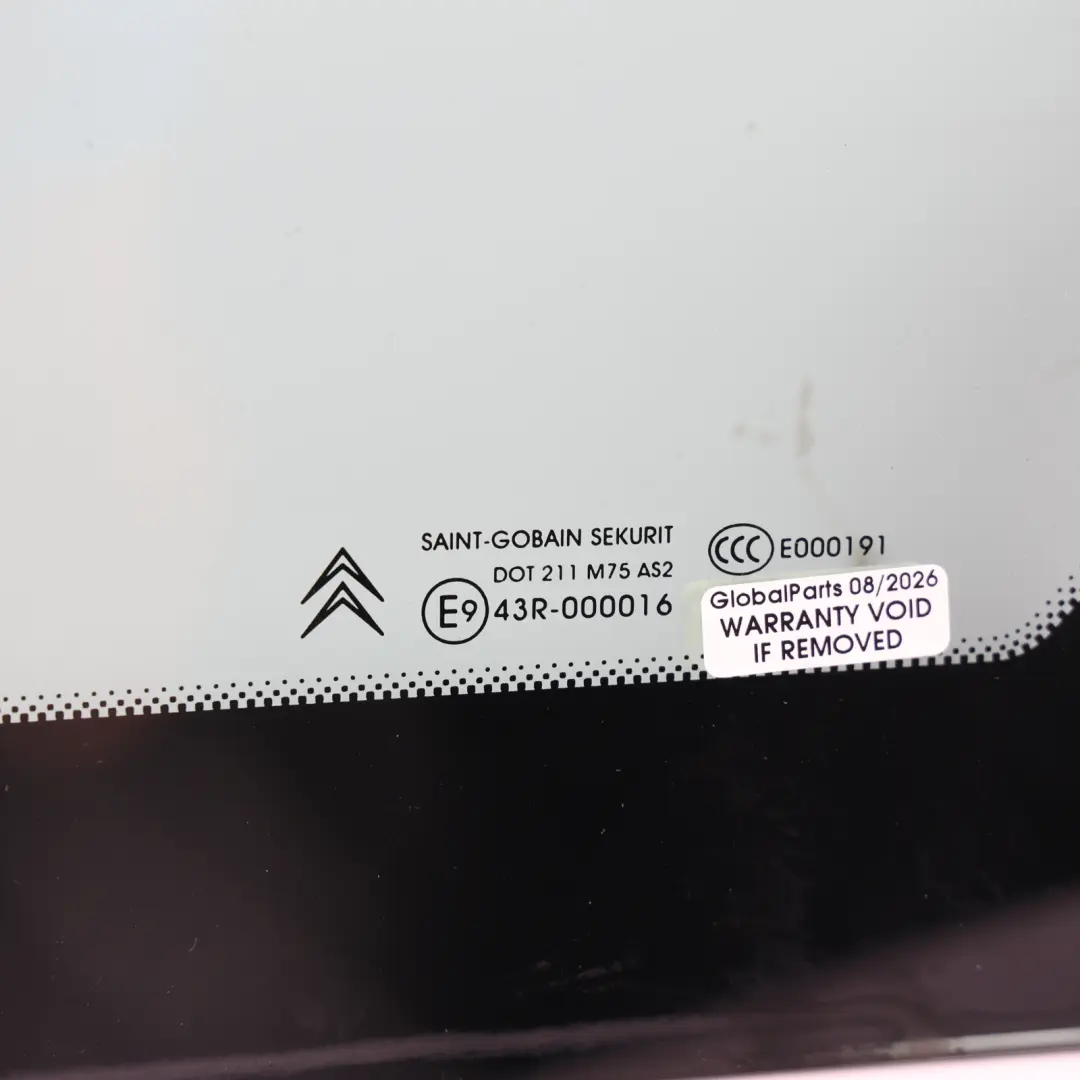 Front Quarter Glass Window Left N/S AS2 to Citroën C4 Grand Picasso with Part number 8116LT Citroën C4 Grand Picasso Front Quarter Glass Window Left N/S AS2 - SKU 8116LT - Part number 8116LT