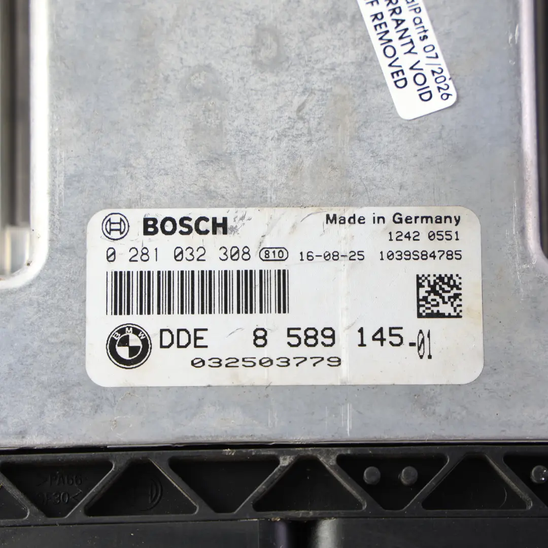 Mini F56 Cooper SD B47 170HP Engine ECU Kit DDE FEM 2 Keys Manual - SKU 8473185-7 - Part number 8473185