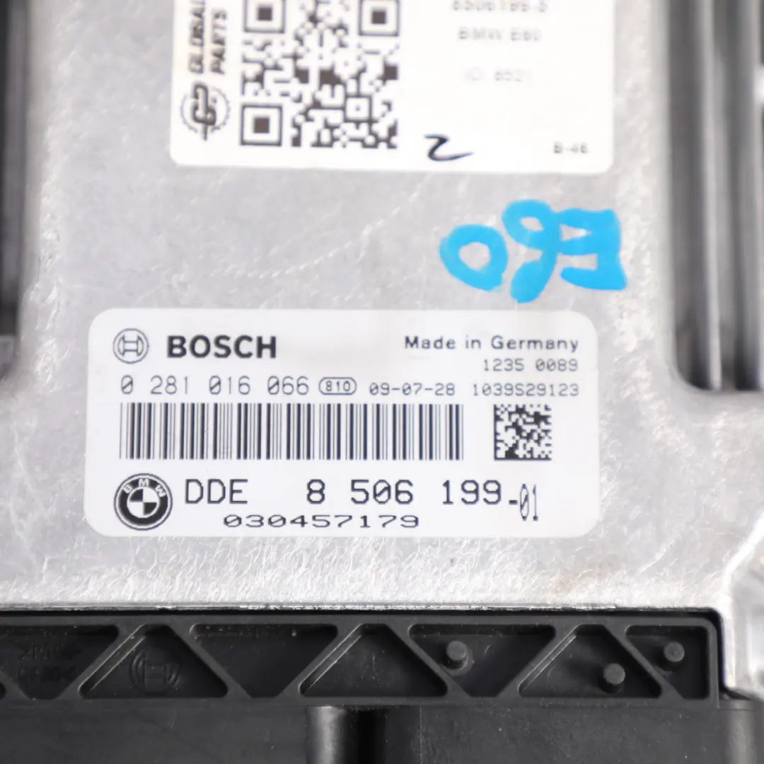 N47 177HP Engine Module ECU DDE Automatic to BMW E60 E61 LCI 520d Diesel with Part number 8506199 BMW E60 E61 LCI 520d Diesel N47 177HP Engine Module ECU DDE Automatic - SKU 8506199-5 - Part number 8506199