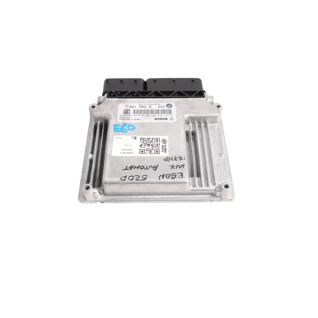 BMW E60 E61 LCI 520d Diesel N47 177HP Engine Module ECU DDE Automatic - SKU 8506199-5 - Part number 8506199