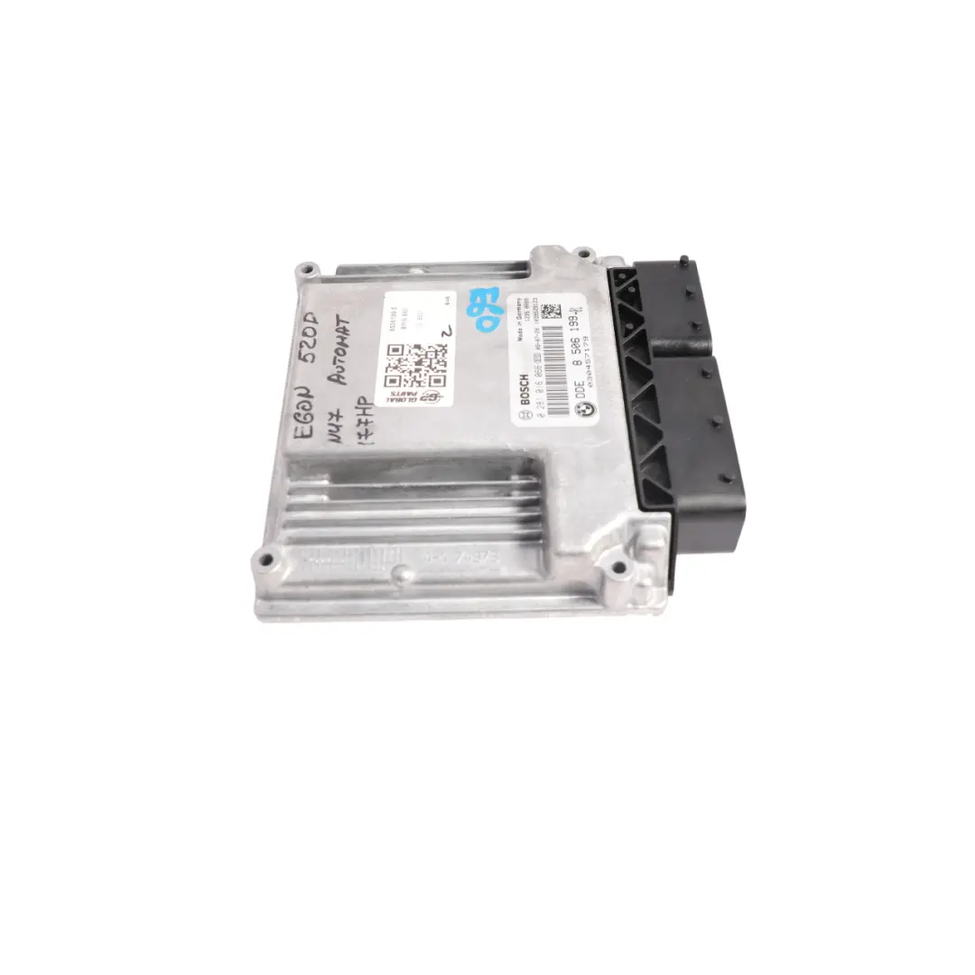N47 177HP Engine Module ECU DDE Automatic to BMW E60 E61 LCI 520d Diesel with Part number 8506199 BMW E60 E61 LCI 520d Diesel N47 177HP Engine Module ECU DDE Automatic - SKU 8506199-5 - Part number 8506199