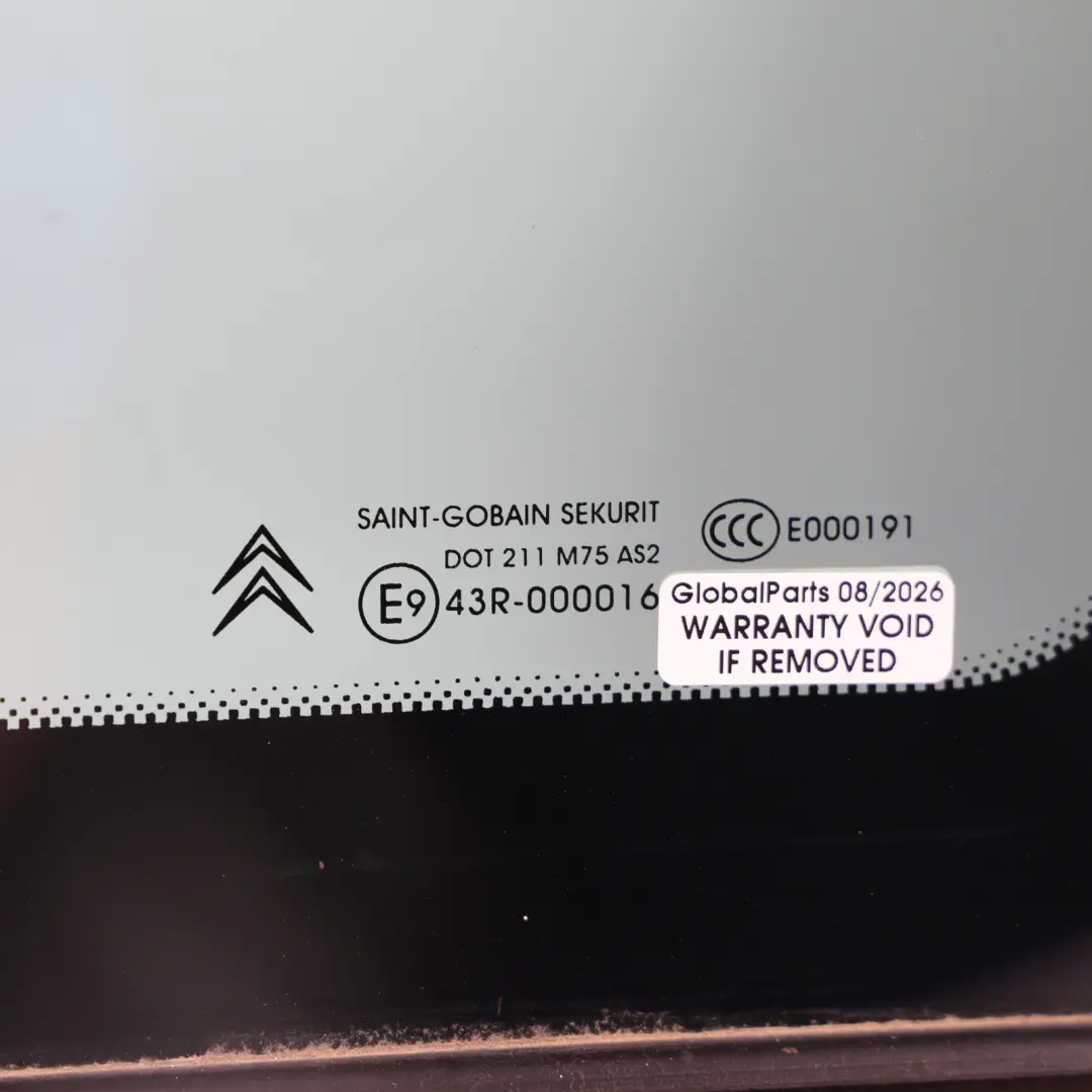 Citroën C4 Grand Picasso Rear Quarter Window Glass Left N/S AS2 - SKU 8569QJ - Part number 8569QJ