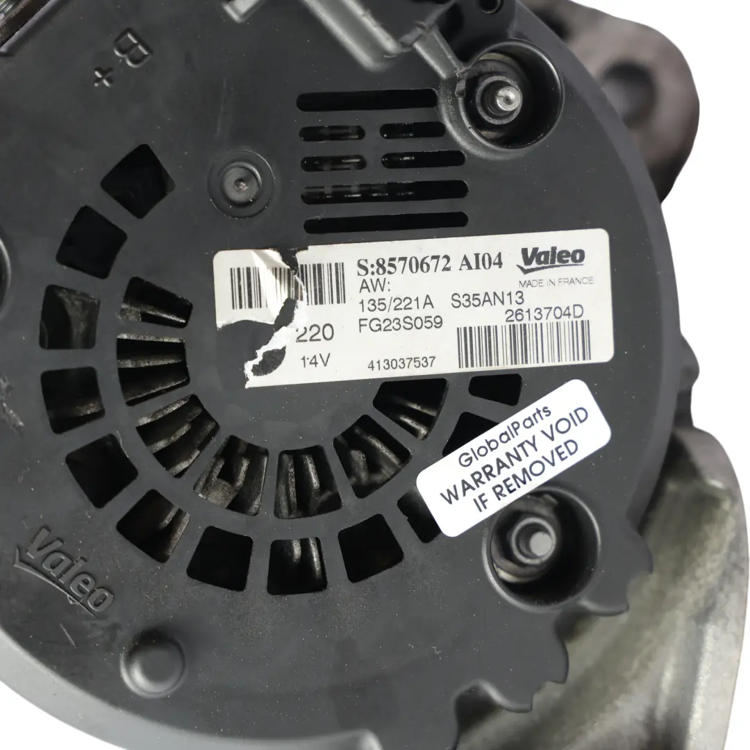  Alternateur Générateur BMW F07 F10 N57N N57Z Moteur Diesel 230A Valeo 8570672 - SKU 8570673-1 - Numéro de pièce 8570673