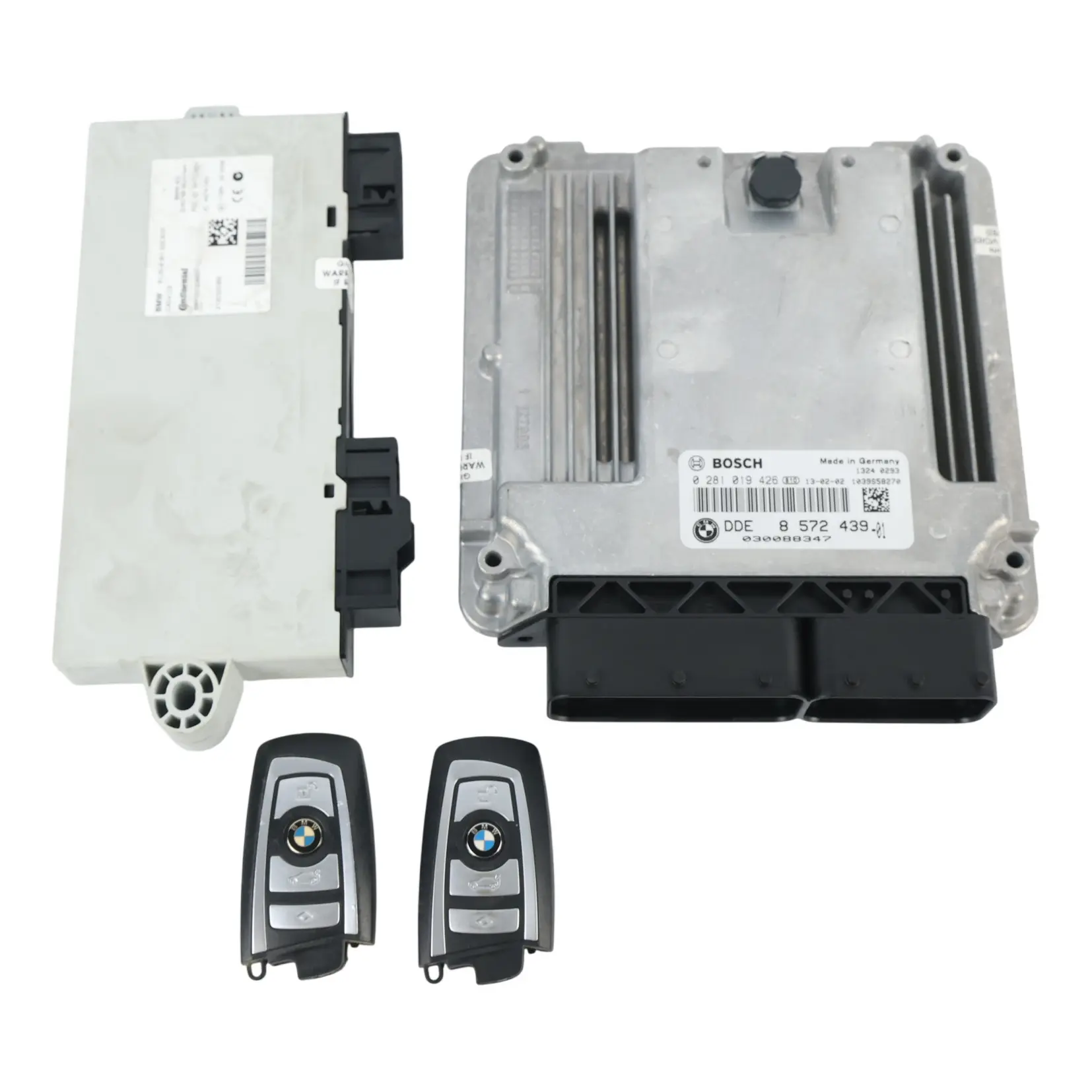 BMW F02 N57N 730Ld 258HP Diesel Engine ECU Kit DDE 8572439 FEM Key Automatic