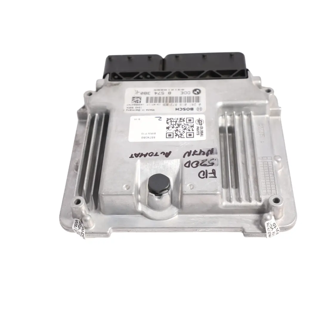 BMW F10 520d N47N 184HP Engine Control Unit ECU DDE Automatic - SKU 8574380 - Part number 8574380