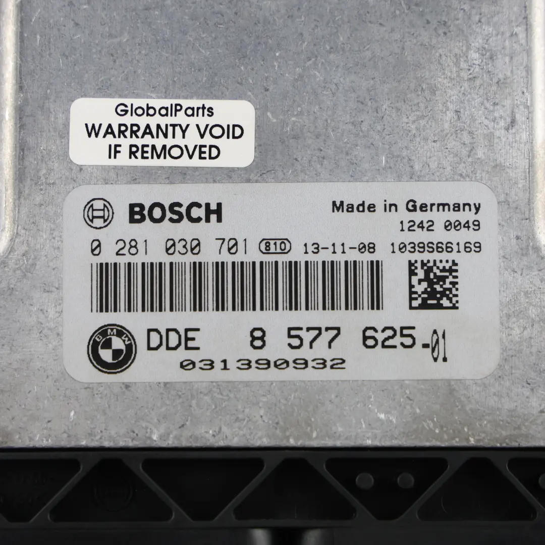 BMW F20 F21 B38 118i 136HP B38B15A Engine Control Unit ECU Kit FEM Key Automatic - SKU 8577625-5 - Part number 8577625