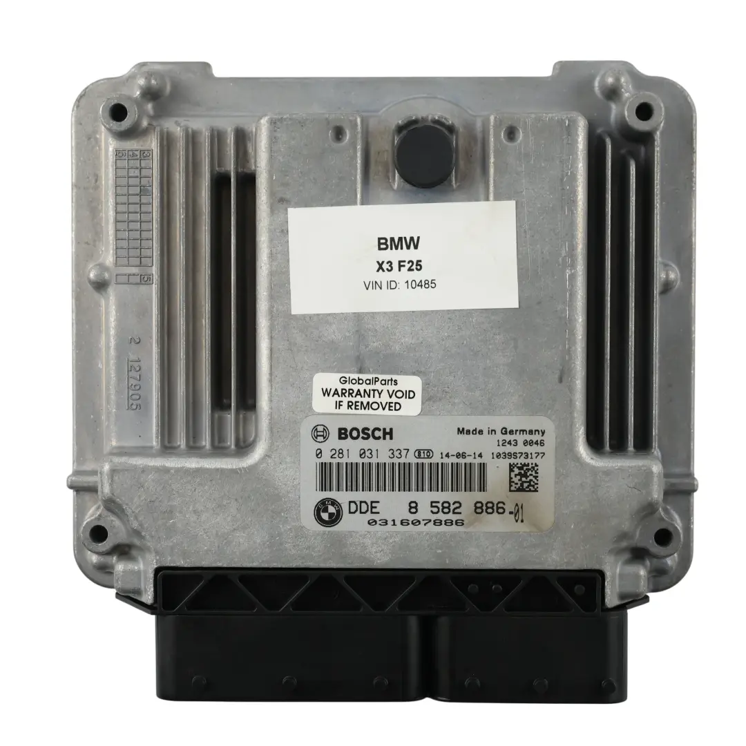 BMW X3 F25 20dX B47 190HP Engine Control ECU Kit DDE 8574100 Automatic - SKU 8582886-2 - Part number 8582886