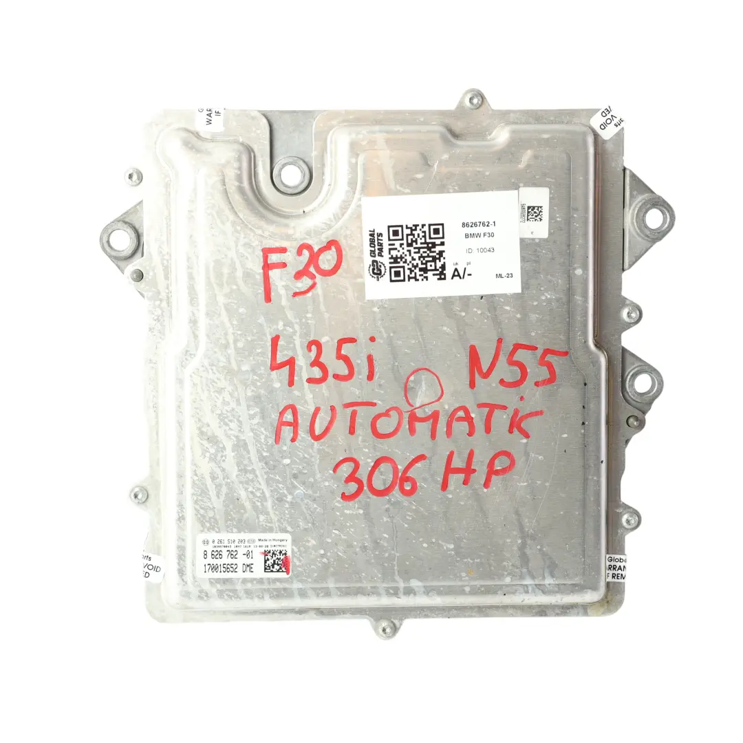 BMW F20 M435i N55 326HP Engine Control Unit ECU DME Automatic - SKU 8626762-1 - Part number 8626762