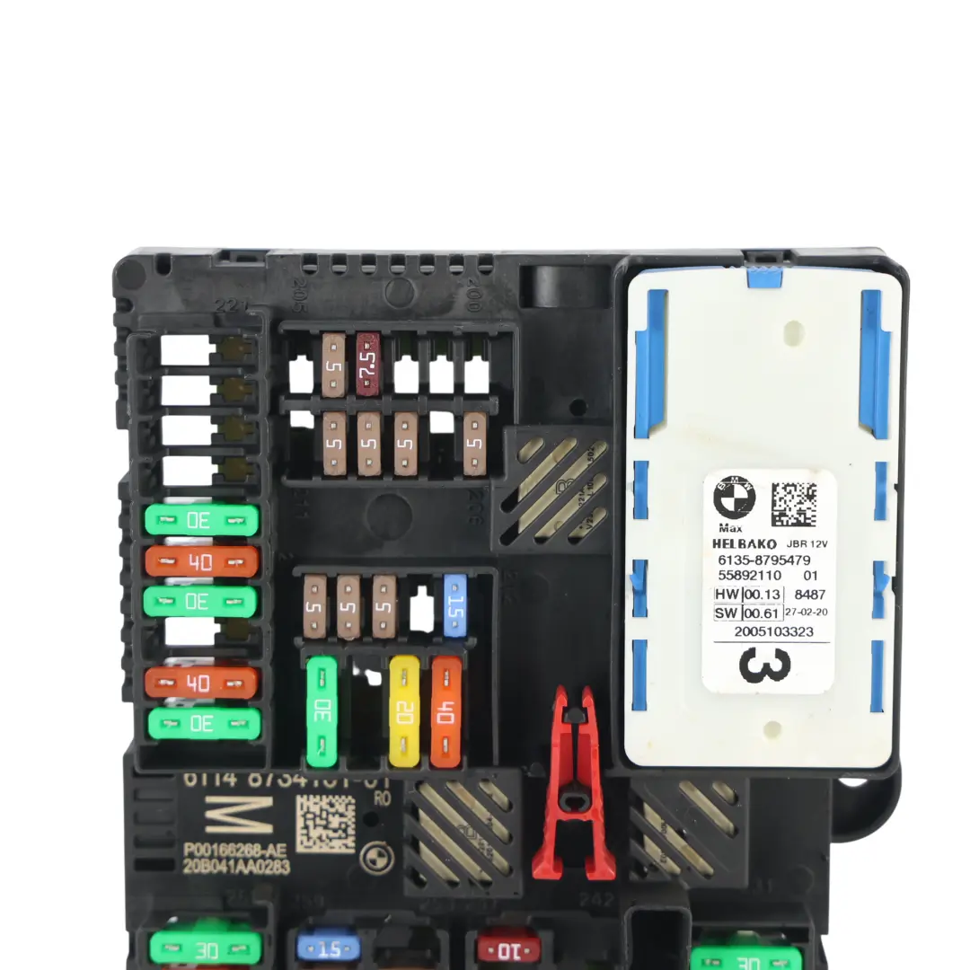 BMW G20 Power Distribution Rear Fuse Relay Box 330e B48X B48B20A - SKU 8734161 - Part number 8734161