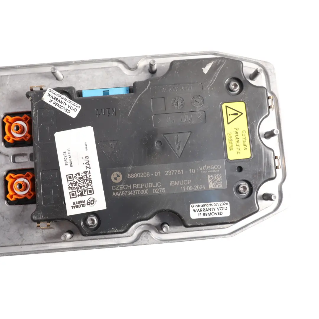 Unidad Control Acumulador Alta Tensión para BMW G60 G61 G70 U06 X1 U11 con número de pieza 8880208 BMW G60 G61 G70 U06 X1 U11 Unidad Control Acumulador Alta Tensión - SKU 8880208 - Número de pieza 8880208
