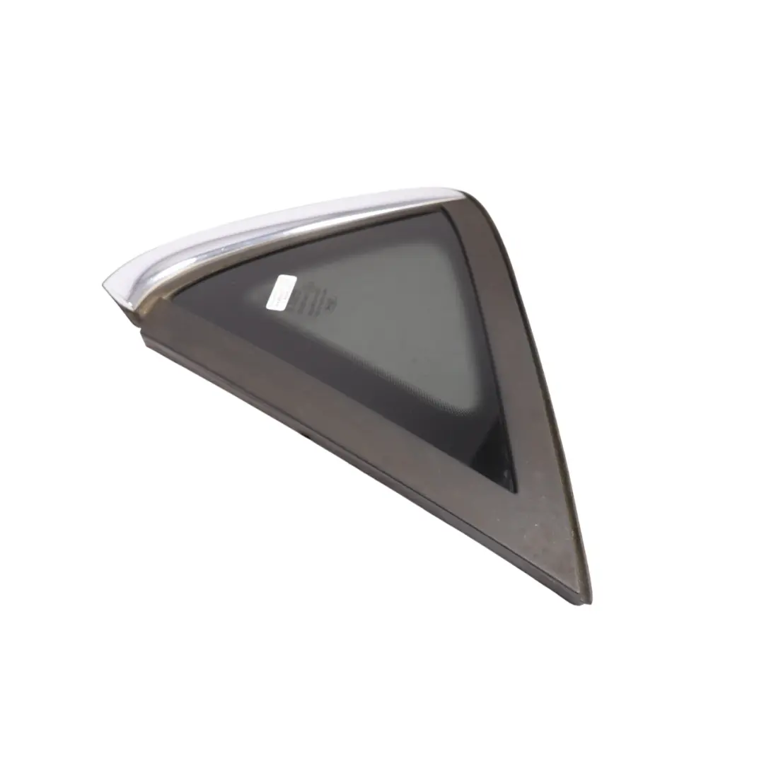 Quarter Glass Window Tinted Chrome Right O/S to Ford Fiesta Mk7 Rear with Part number 8A61-A29750-B Ford Fiesta Mk7 Rear Quarter Glass Window Tinted Chrome Right O/S - SKU 8A61-A29750-B - Part number 8A61-A29750-B