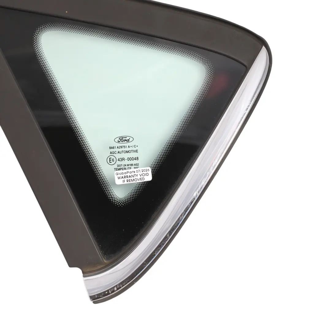 Cristal Ventanilla Trasera Izquierda para Ford Fiesta MK7 con número de pieza 8A61-A29751-AC Ford Fiesta MK7 Cristal Ventanilla Trasera Izquierda - SKU 8A61-A29751-AC - Número de pieza 8A61-A29751-AC