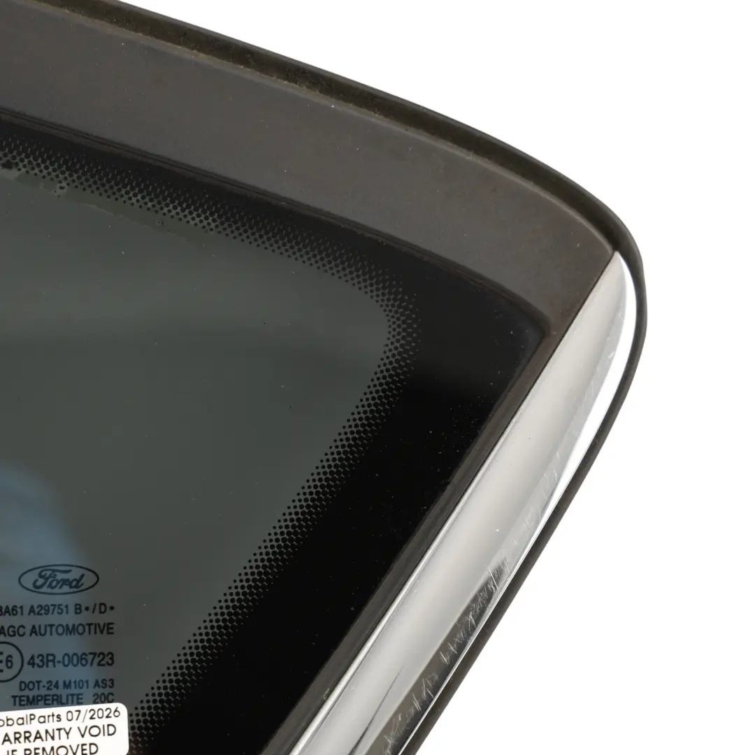 Ford Fiesta Mk7 Rear Quarter Side Window Glass Left N/S AS3 Tinted - SKU 8A61-A29751-B - Part number 8A61-A29751-B