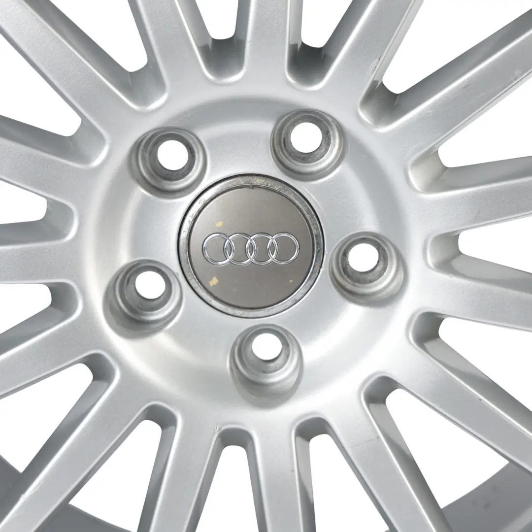 Alloy Wheel Rim 18" 8J ET:43 15 Spoke Silver to Audi A4 B7 A6 C6 with Part number 8E0601025AT Audi A4 B7 A6 C6 Alloy Wheel Rim 18" 8J ET:43 15 Spoke Silver - SKU 8E0601025AT-2 - Part number 8E0601025AT