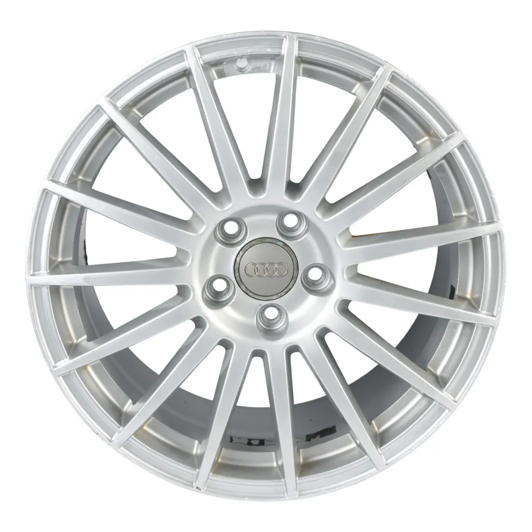 Audi A4 B7 A6 C6 Alloy Wheel Rim 18" 8J ET:43 15 Spoke Silver - SKU 8E0601025AT-3 - Part number 8E0601025AT