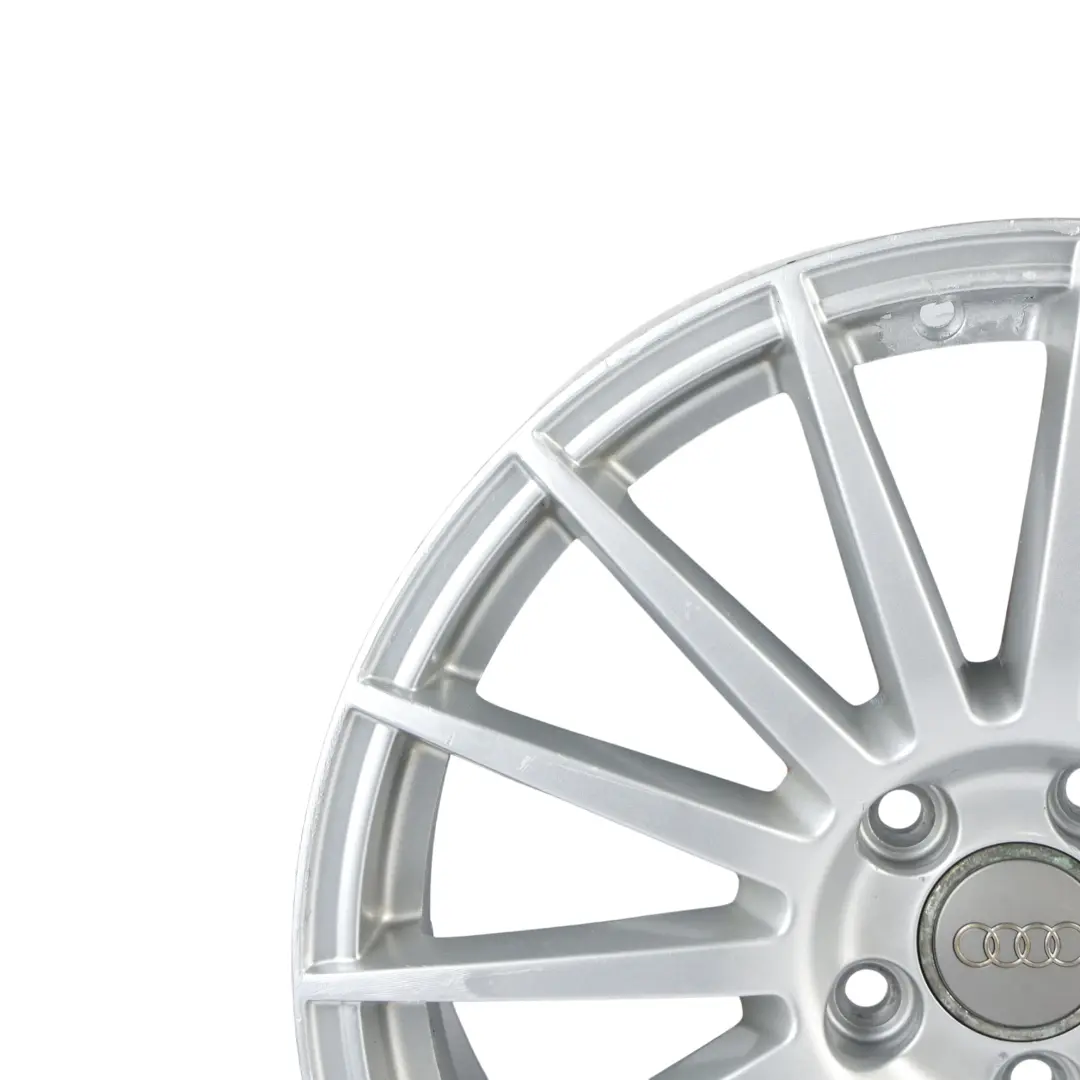 Audi A4 B7 A6 C6 Alloy Wheel Rim 18" 8J ET:43 15 Spoke Silver - SKU 8E0601025AT-3 - Part number 8E0601025AT