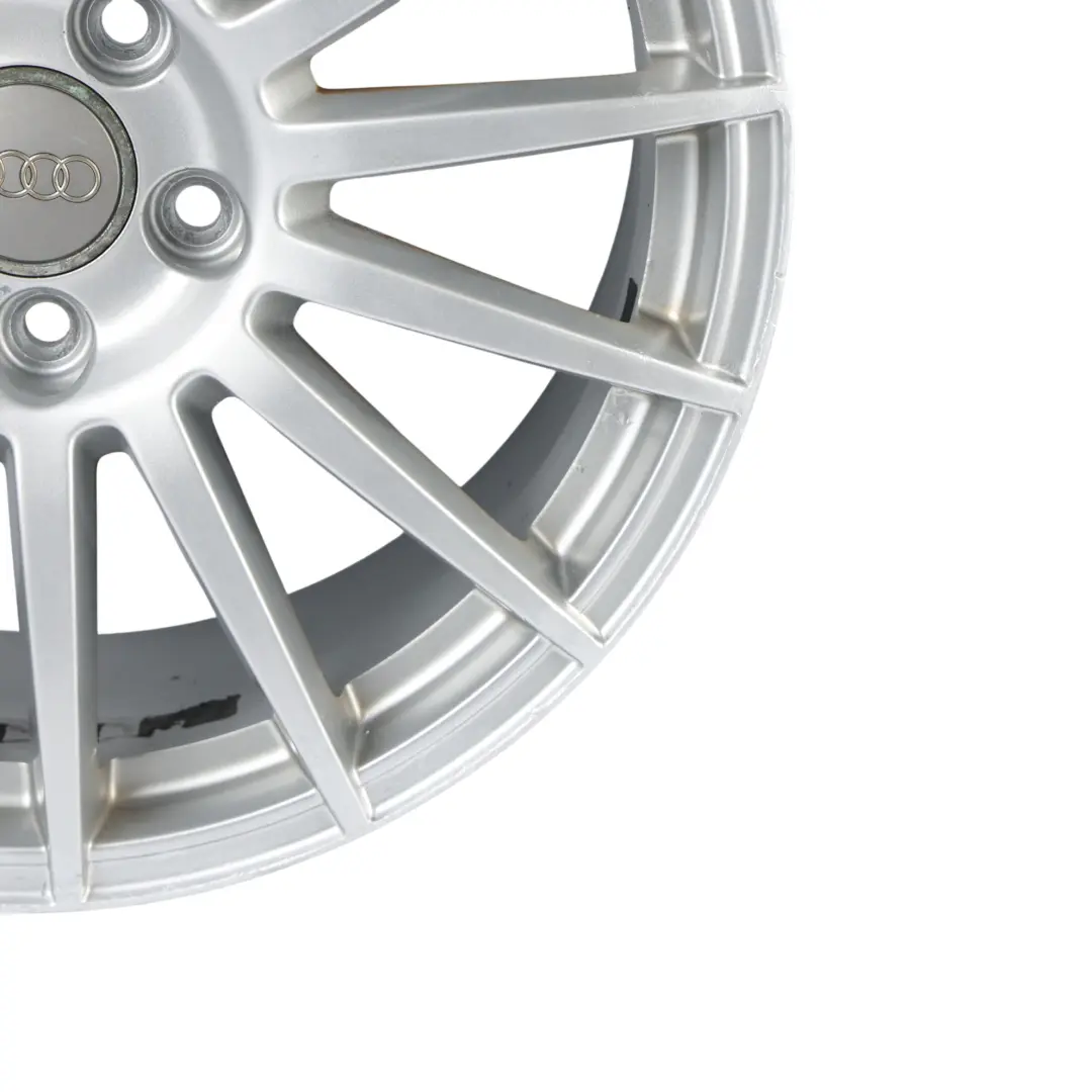 Alloy Wheel Rim 18" 8J ET:43 15 Spoke Silver to Audi A4 B7 A6 C6 with Part number 8E0601025AT Audi A4 B7 A6 C6 Alloy Wheel Rim 18" 8J ET:43 15 Spoke Silver - SKU 8E0601025AT-3 - Part number 8E0601025AT