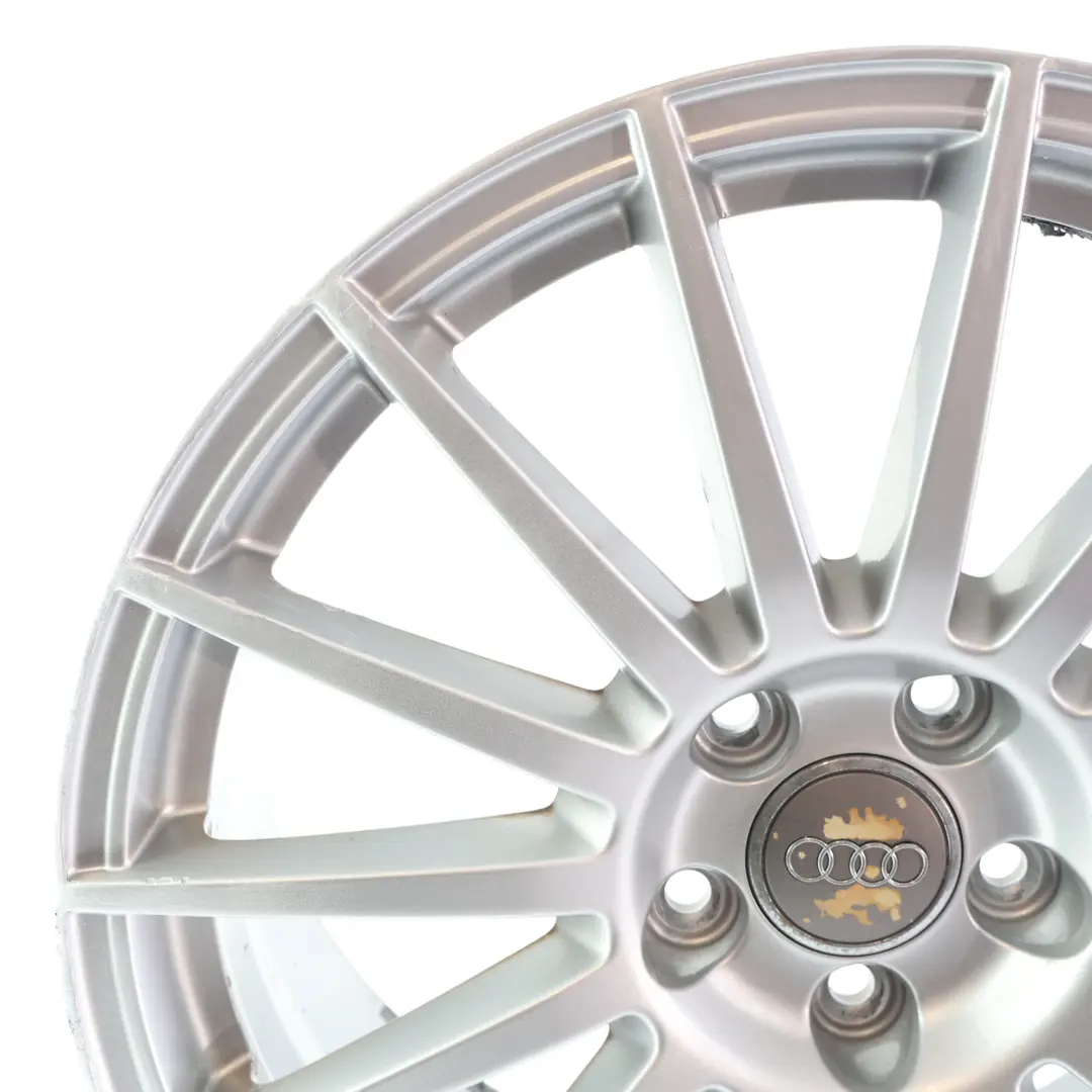Felga 18" 8J ET43 15-Ramienna Srebrna do Audi A4 B7 A6 C6 o numerze 8E0601025AT Audi A4 B7 A6 C6 Felga 18" 8J ET43 15-Ramienna Srebrna - SKU 8E0601025AT-4 - Numer Części 8E0601025AT
