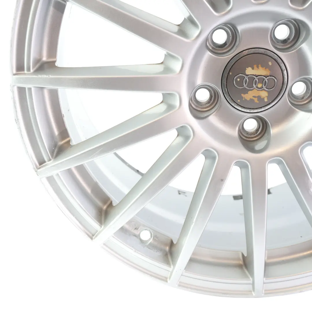 Audi A4 B7 A6 C6 Felga 18" 8J ET43 15-Ramienna Srebrna - SKU 8E0601025AT-4 - Numer Części 8E0601025AT