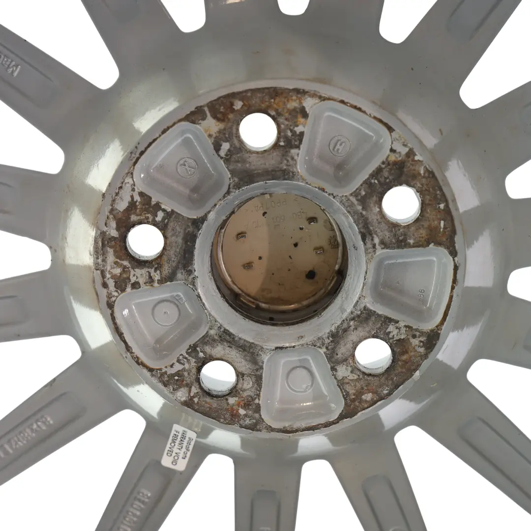Alloy Wheel Rim 18" 8J ET:43 15 Spoke Silver to Audi A4 B7 A6 C6 with Part number 8E0601025AT Audi A4 B7 A6 C6 Alloy Wheel Rim 18" 8J ET:43 15 Spoke Silver - SKU 8E0601025AT-5 - Part number 8E0601025AT