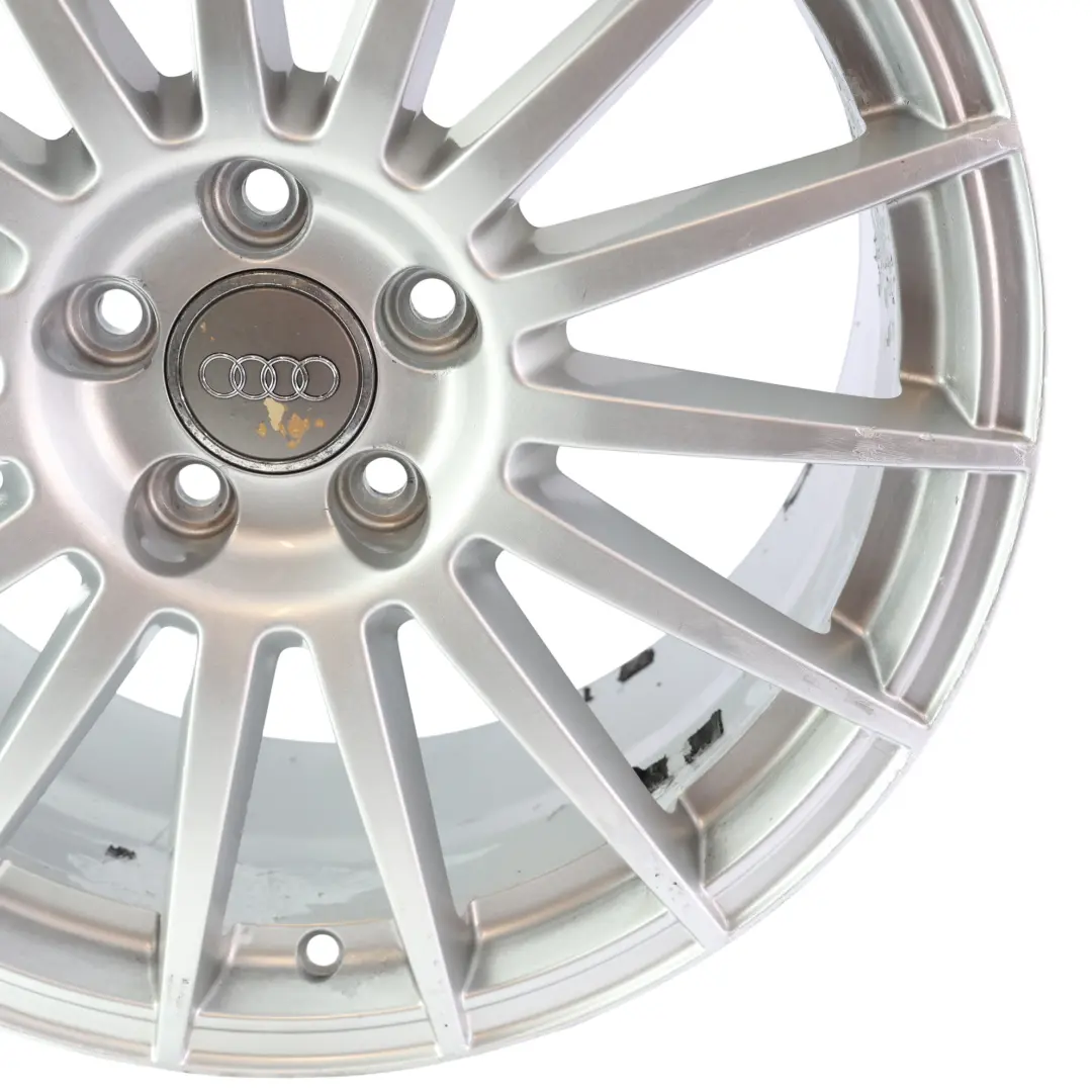 Audi A4 B7 A6 C6 Felga 18" 8J ET:43 15-Ramienna Srebrna - SKU 8E0601025AT-5 - Numer Części 8E0601025AT