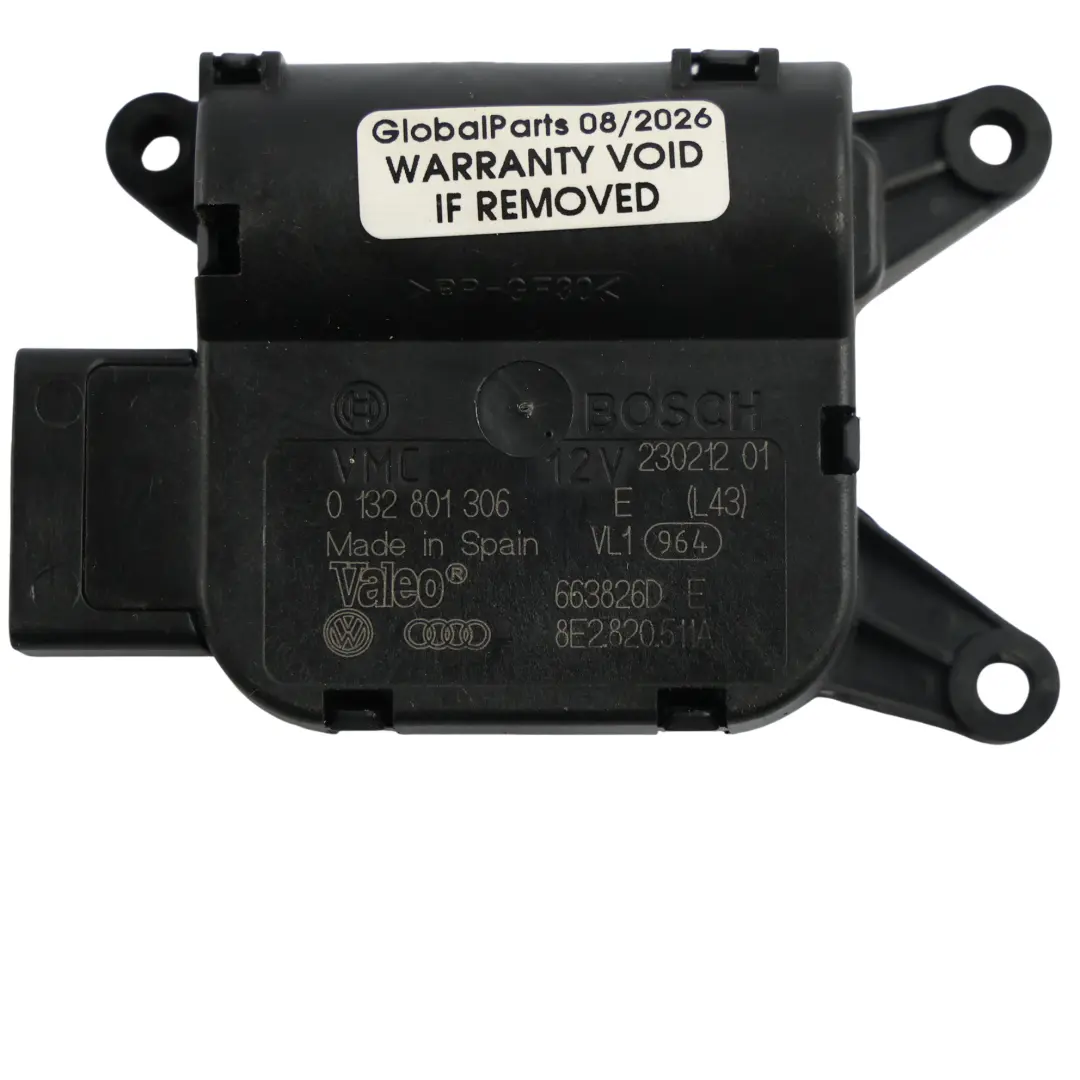 Audi A4 B7 Motorino Attuatore Sportello Ventilatore Riscaldamento - SKU 8E2820511A-1 - Numero di parte 8E2820511A