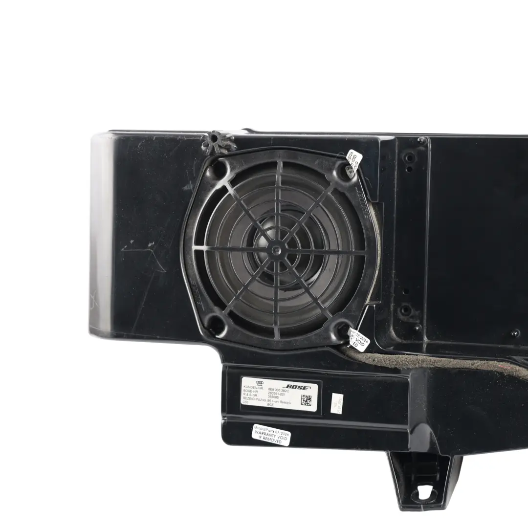 Subwoofer Bass Speaker Amplifier to Audi A4 B7 Avant Rear with Part number 8E9035382C Audi A4 B7 Avant Rear Subwoofer Bass Speaker Amplifier - SKU 8E9035382C - Part number 8E9035382C
