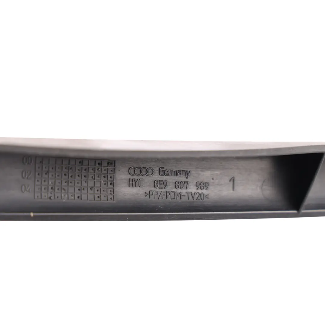 Audi A4 B6 B7 Avant Rear Bumper Upper Support Trim Strip Moulding - SKU 8E9807989 - Part number 8E9807989