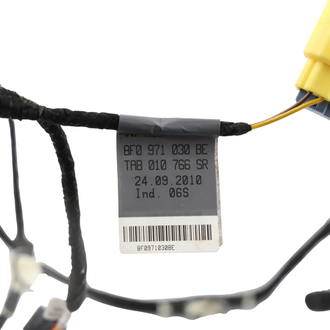 Audi A5 8F Cabriolet Front Door Wiring Loom Harness Passenger Side - SKU 8F0971030BE - Part number 8F0971030BE