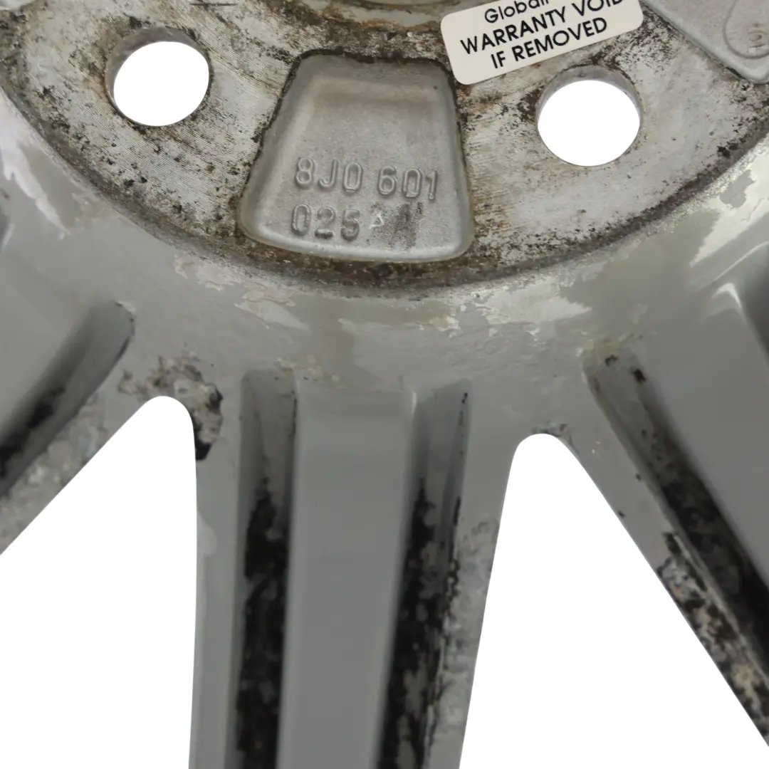 Audi TT 8J Llanta Aleación Plata 18" 9J ET:52 10 Radios - SKU 8J0601025AA-6 - Número de pieza 8J0601025AA