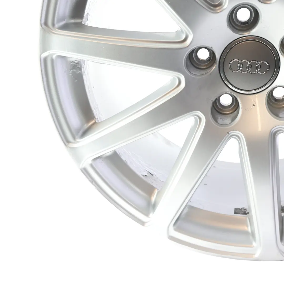 Audi TT 8J Llanta Aleación Plata 18" 9J ET:52 10 Radios - SKU 8J0601025AA-6 - Número de pieza 8J0601025AA