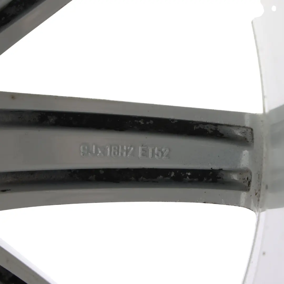 Audi TT 8J Llanta Aleación Plata 18" 9J ET:52 10 Radios - SKU 8J0601025AA-7 - Número de pieza 8J0601025AA