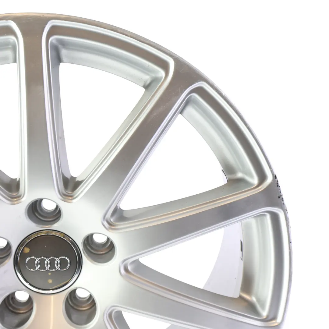 Audi TT 8J Llanta Aleación Plata 18" 9J ET:52 10 Radios - SKU 8J0601025AA-7 - Número de pieza 8J0601025AA