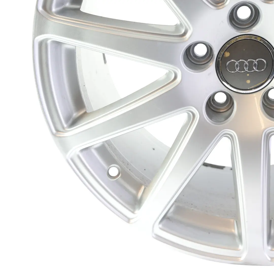Audi TT 8J Llanta Aleación Plata 18" 9J ET:52 10 Radios - SKU 8J0601025AA-7 - Número de pieza 8J0601025AA