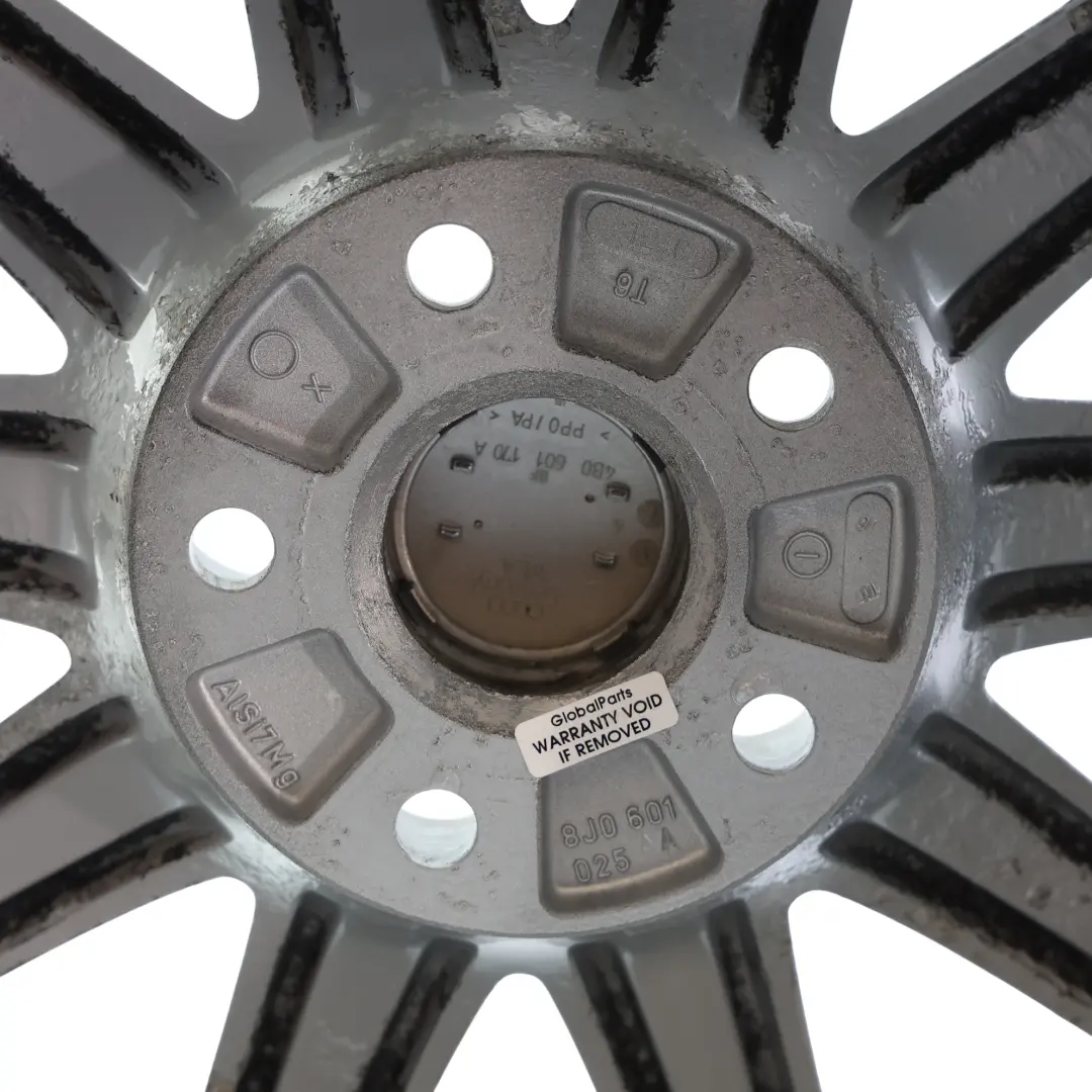 Audi TT 8J Dwukolorowa Felga Aluminiowa 18" 9J ET52 10-Ramienna - SKU 8J0601025AA-8 - Numer Części 8J0601025AA