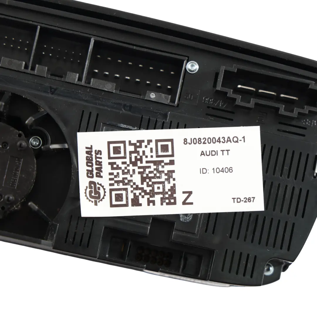 Audi TT 8J Klimaanlage Heizung Schalter Bedieneinheit - SKU 8J0820043AQ-1 - Teilenummer 8J0820043AQ