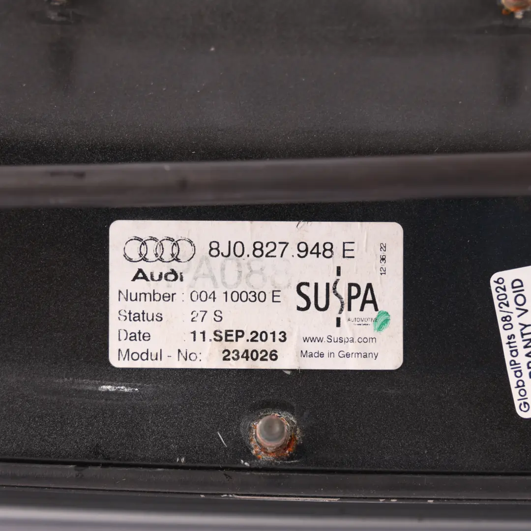 Audi TT 8J Rear Spoiler Electric Active Spoiler Flap Ice Silver X7W - SKU 8J0827948E-ICS - Part number 8J0827948E